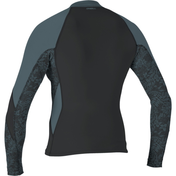 2026 O'Neill Womens Bahia 1/0.5mm Full-Zip Jacket 4933 - Tempered Steel / Shaded Island Sky / Shade